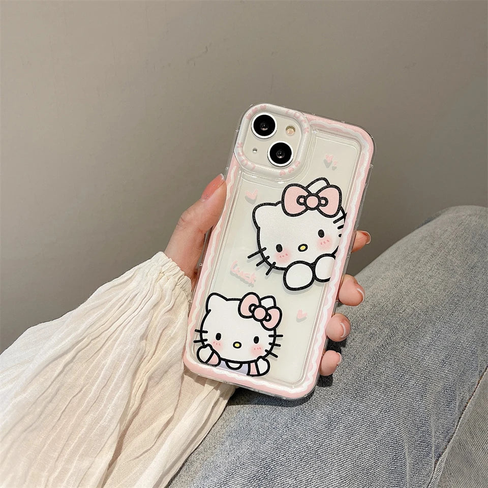 Sanrio Hello Kitty Pink Edge Phone Case for iPhone - Cute & Protective