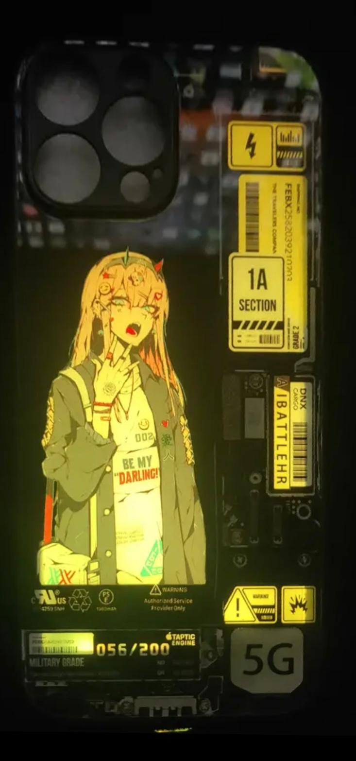 Zero-two Darling in the Franxx LED Phone Case for iPhone