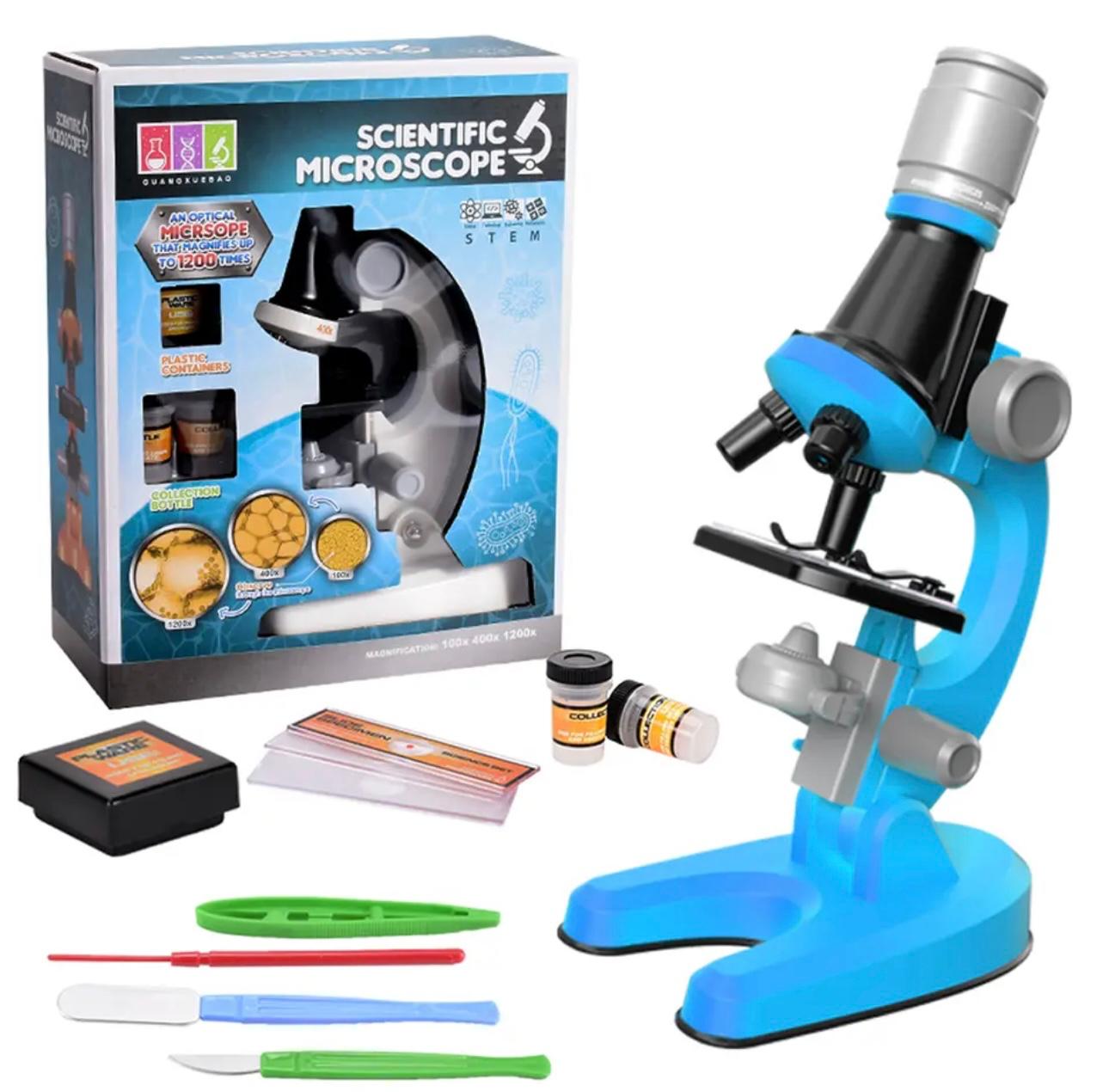 ExplorerZoom Kid's Microscope Kit - 1200x LED Science Lab