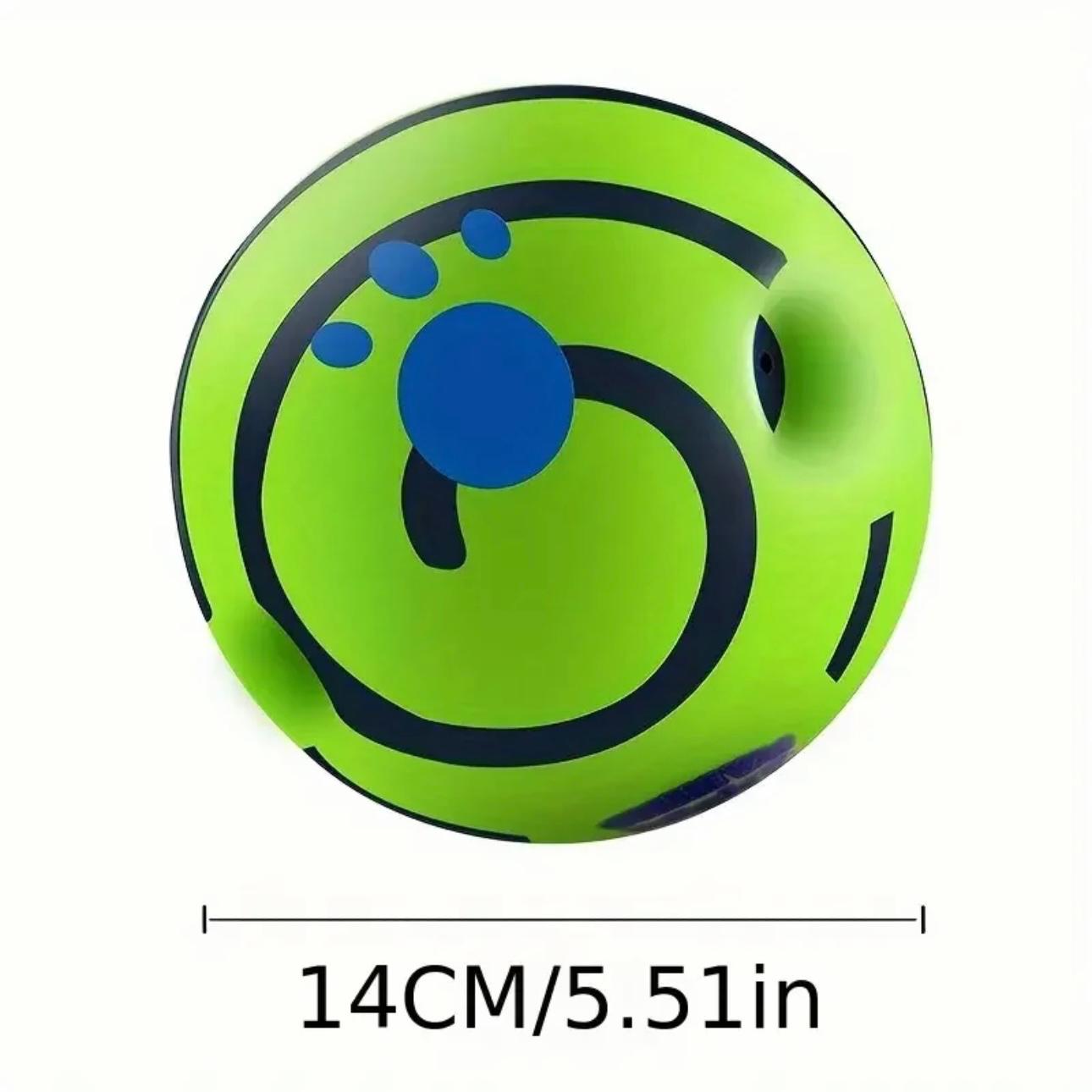 Giggle Fun Dog Toy Ball - Interactive, Battery-Free Chew Toy with Sounds
