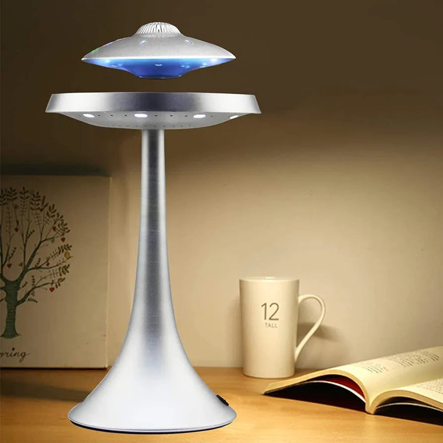 UFO Hover Lamp: Levitating Bluetooth Speaker with LED Ambiance