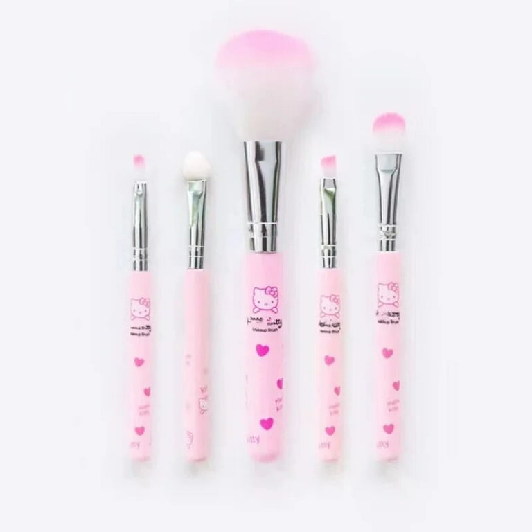 Hello Kitty Charm Makeup Brush Set - Sanrio-Themed Beauty Tools