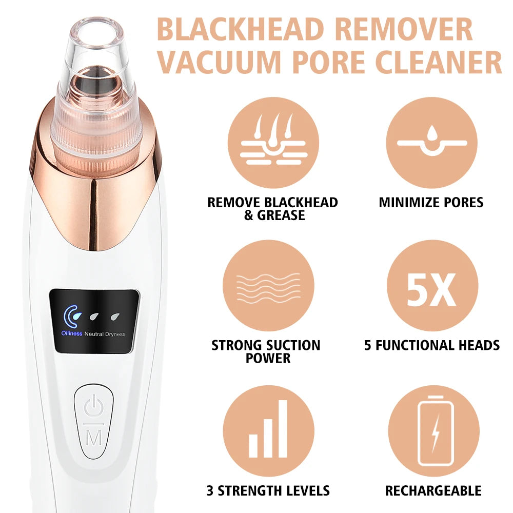 UltraSuction Blackhead Remover - Rechargeable Pore Vacuum & Facial Cleanser