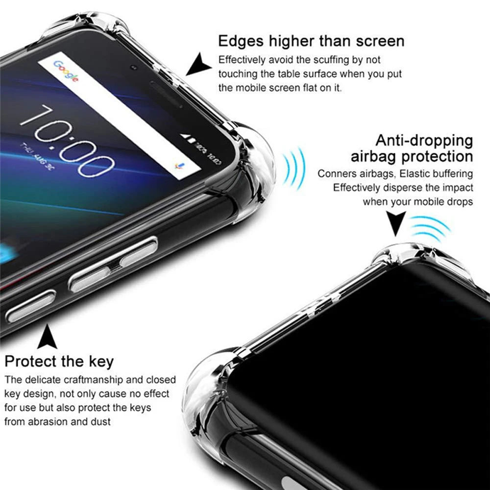 Crystal Clear Shockproof TPU Case for Samsung Galaxy - Ultimate Protection & Style