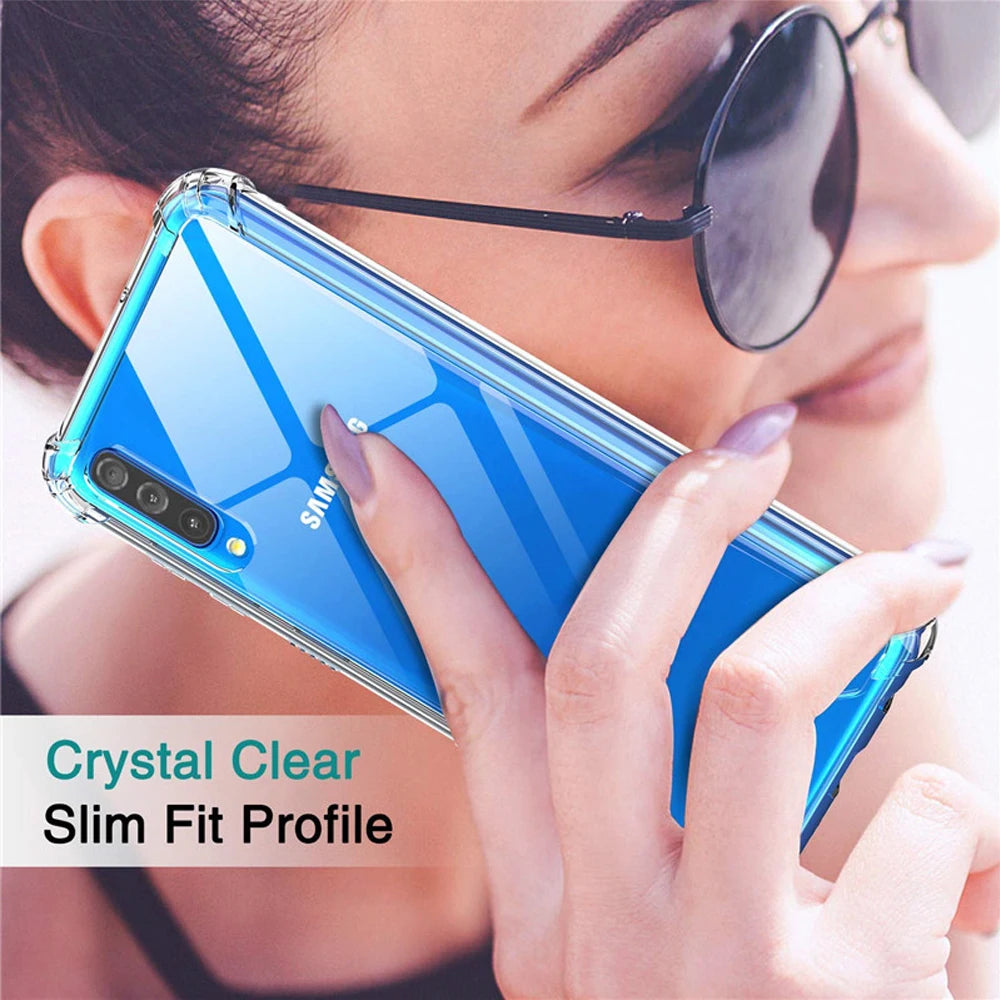 Crystal Clear Shockproof TPU Case for Samsung Galaxy - Ultimate Protection & Style