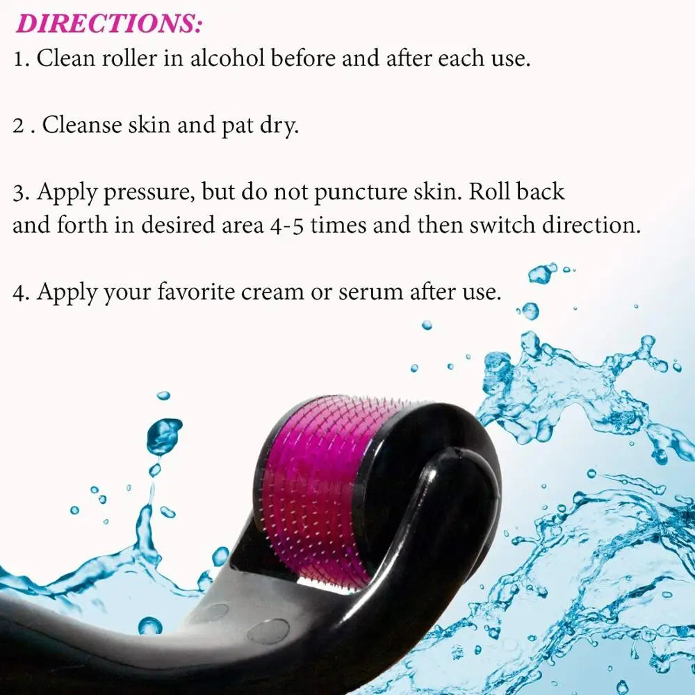 Titanium Precision 540 Microneedle Derma Roller - Skin Rejuvenation Tool