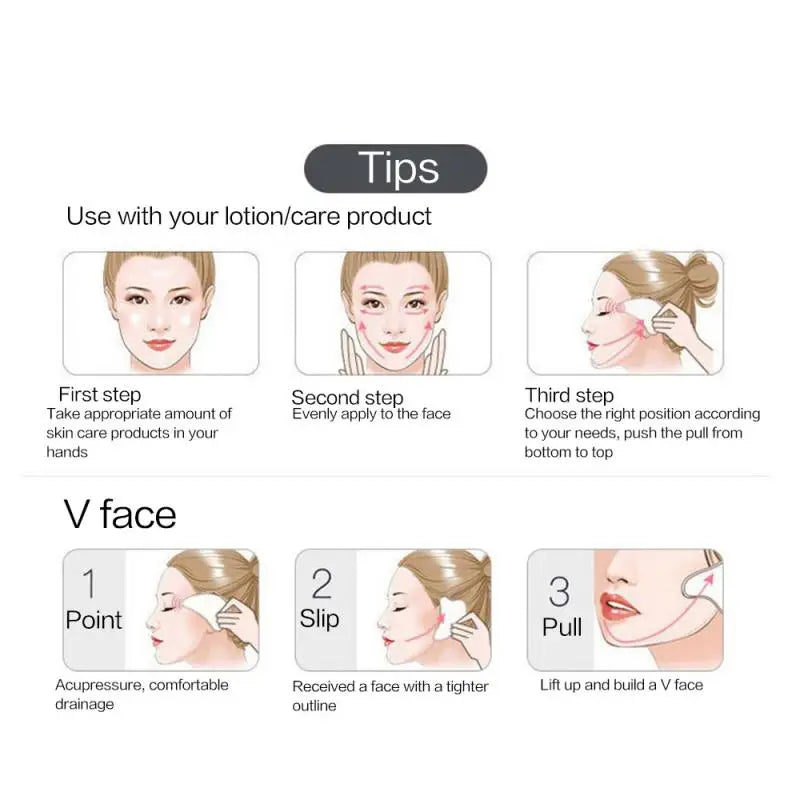 Premium Jade Gua Sha Tools - Natural Stone Facial Massager for Skin Rejuvenation