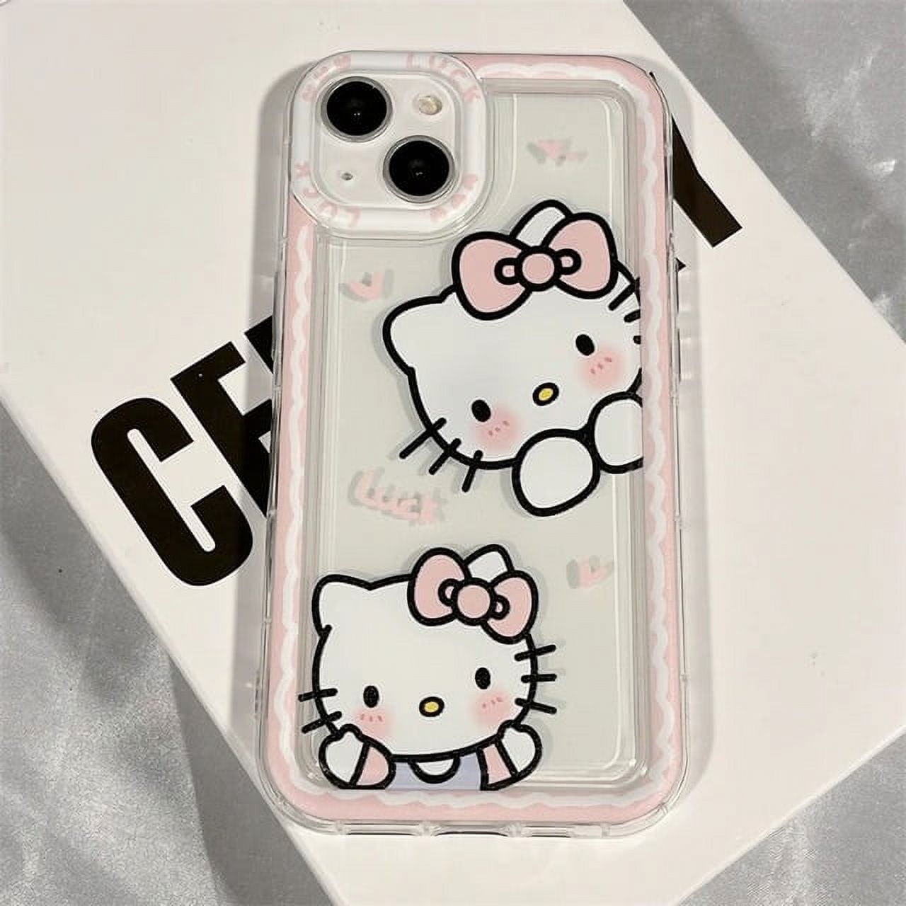 Sanrio Hello Kitty Pink Edge Phone Case for iPhone - Cute & Protective