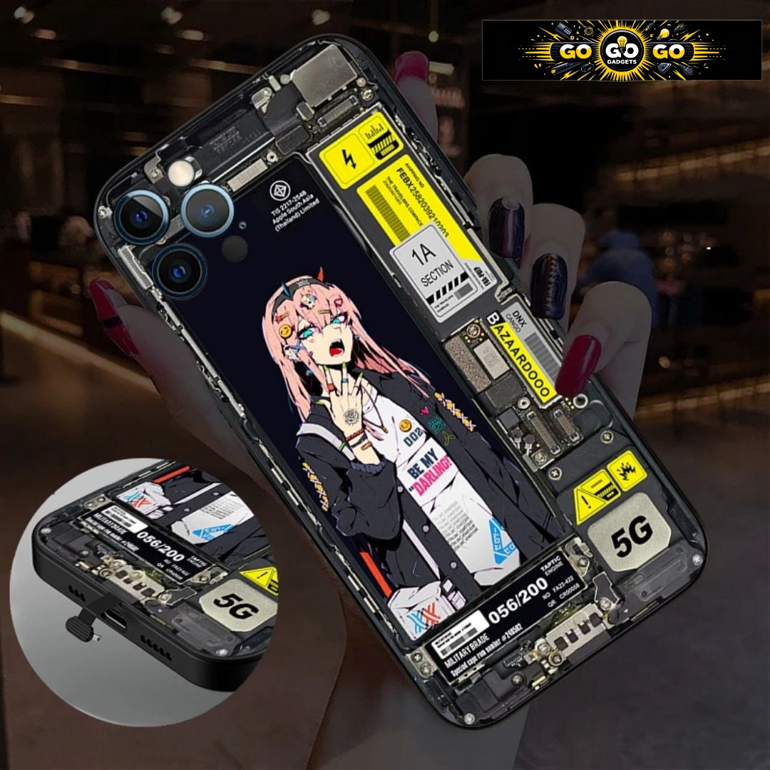 Zero-two Darling in the Franxx LED Phone Case for iPhone
