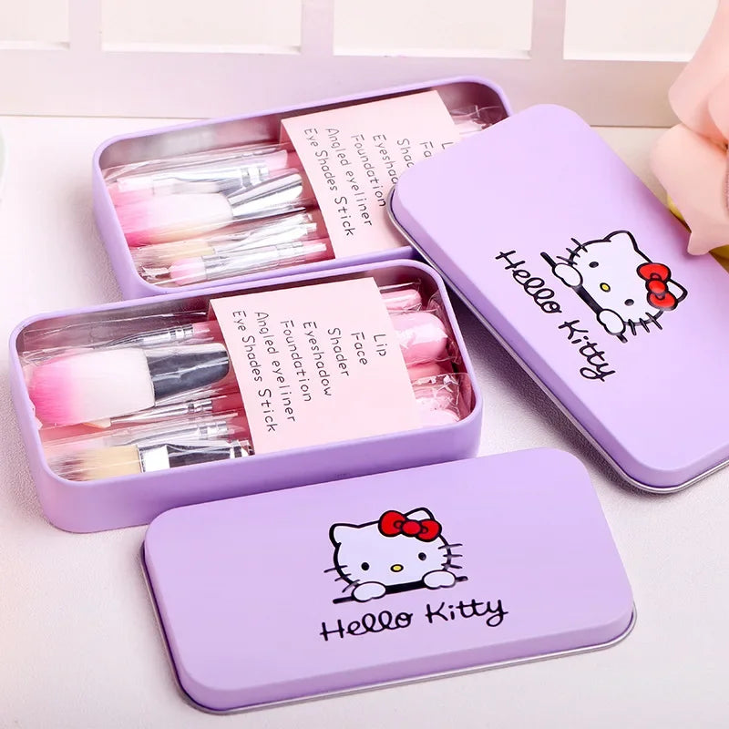 Hello Kitty Charm Makeup Brush Set - Sanrio-Themed Beauty Tools