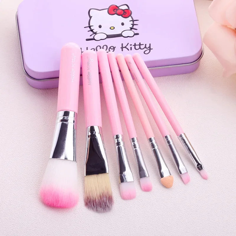 Hello Kitty Charm Makeup Brush Set - Sanrio-Themed Beauty Tools