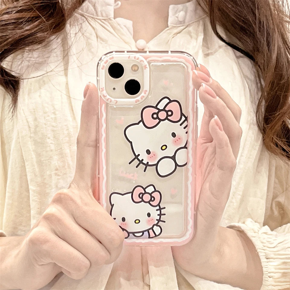 Sanrio Hello Kitty Pink Edge Phone Case for iPhone - Cute & Protective