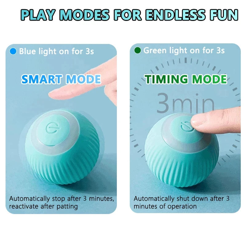 Smart Bouncing Ball for Cats: Interactive, Durable Play Companion"