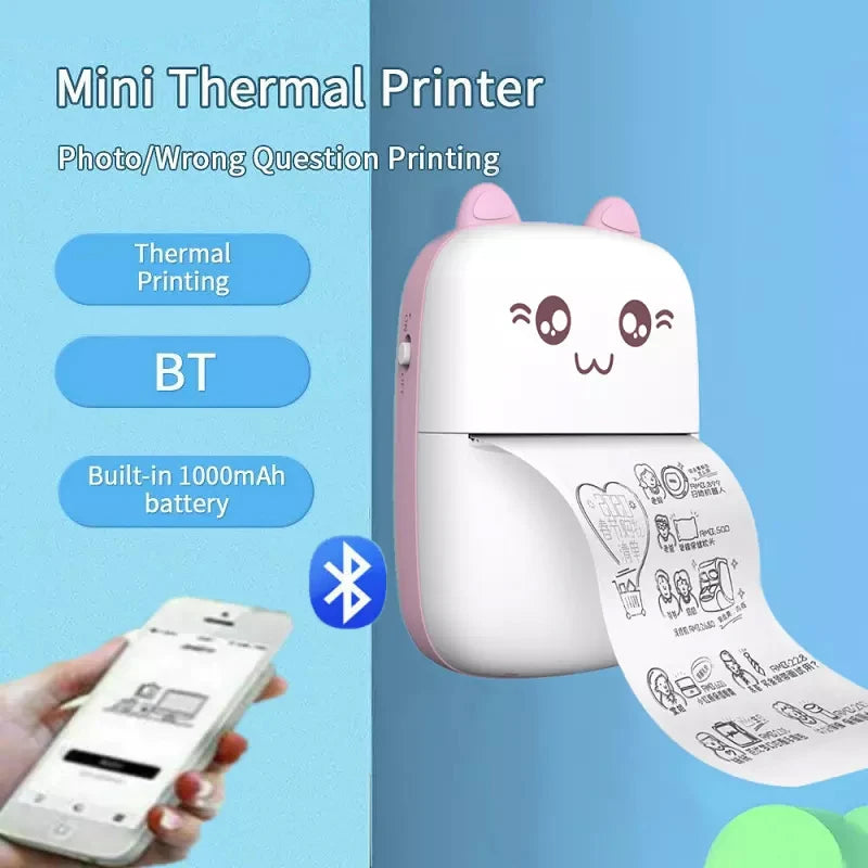 PrintPal Mini: Kids' Portable Thermal Printer – Fun & Compact Mobile Printing