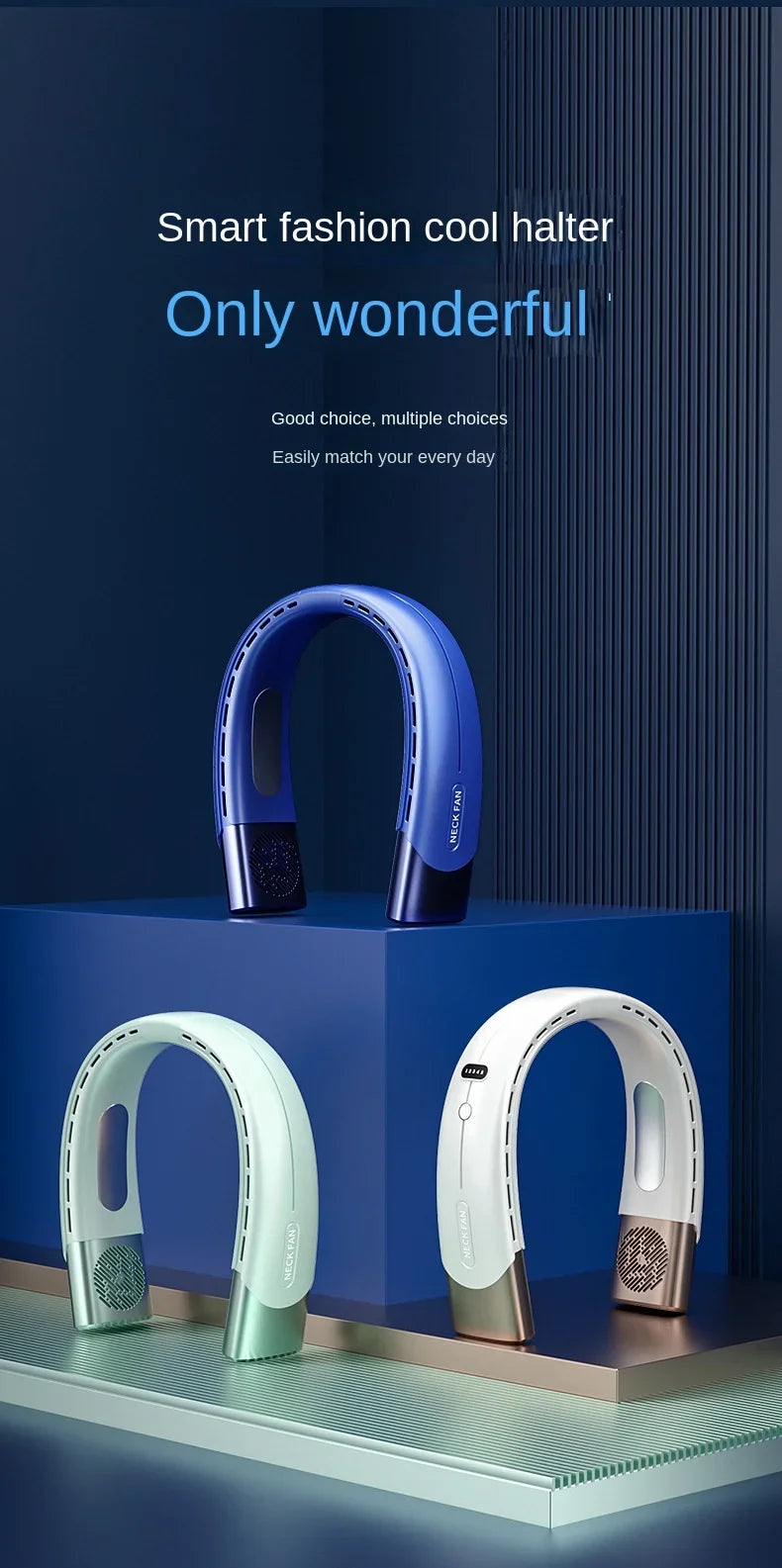 Xiaomi 6000mAh Bladeless Neck Fan: Portable Cooling Power