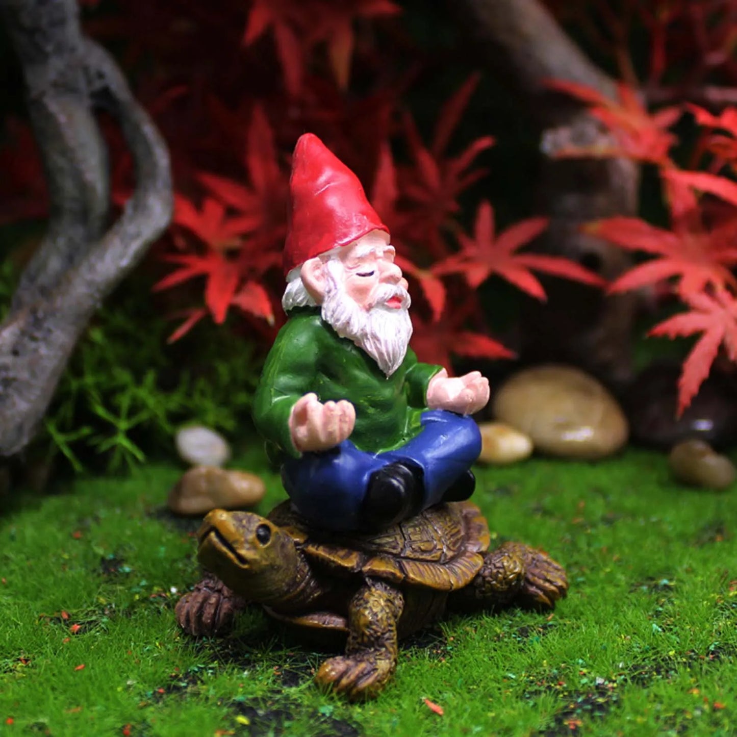 Enchanted Mini Yoga Gnomes Collection - Whimsical Garden Decor Statues