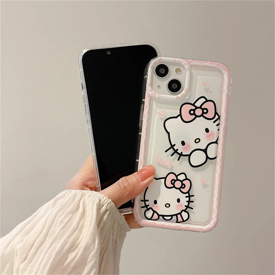 Sanrio Hello Kitty Pink Edge Phone Case for iPhone - Cute & Protective