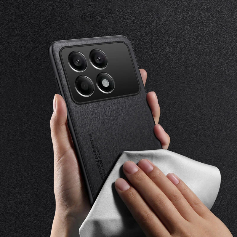 Xiaomi Poco X6 Pro Leather Bumper Case - Shockproof, Dustproof, Sleek Design
