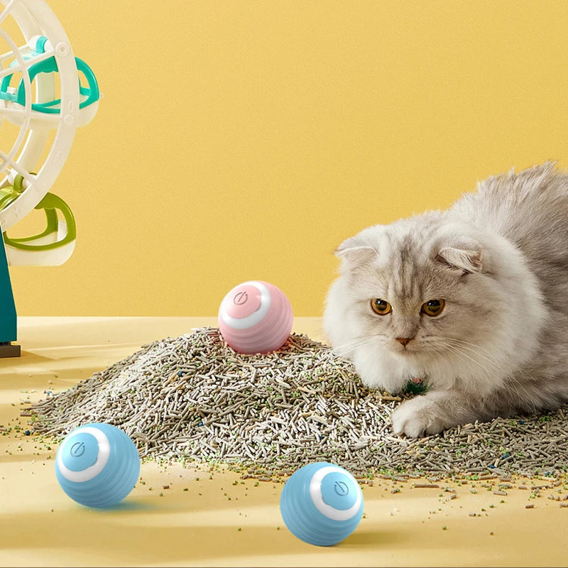 Smart Bouncing Ball for Cats: Interactive, Durable Play Companion"