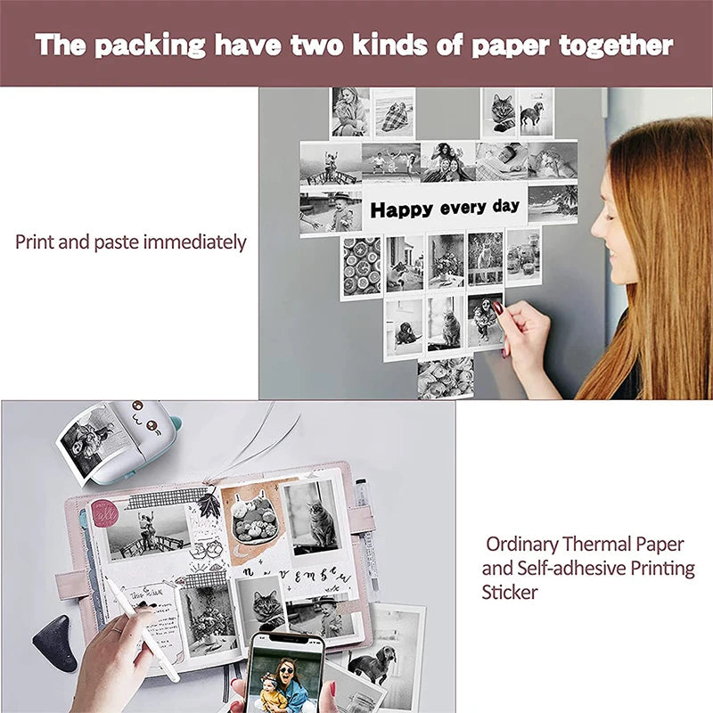 PrintPal Mini: Kids' Portable Thermal Printer – Fun & Compact Mobile Printing