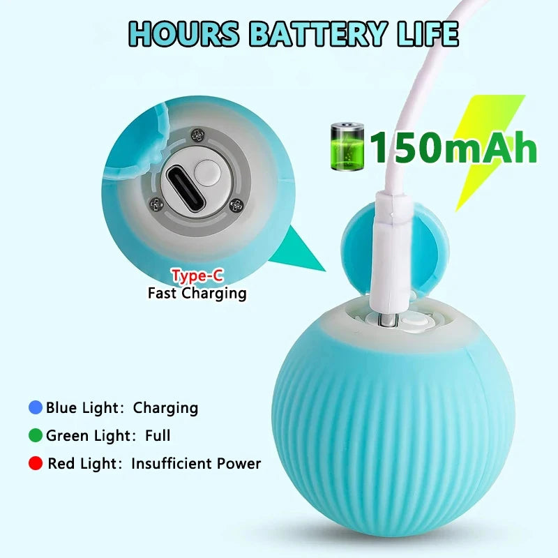 Smart Bouncing Ball for Cats: Interactive, Durable Play Companion"