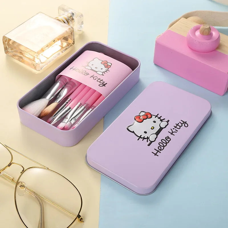 Hello Kitty Charm Makeup Brush Set - Sanrio-Themed Beauty Tools