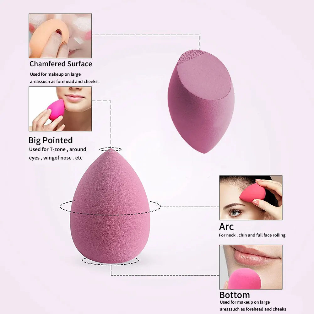 Ultimate Beauty Blender Set - Makeup Sponge Assortment for Flawless Foundation Application