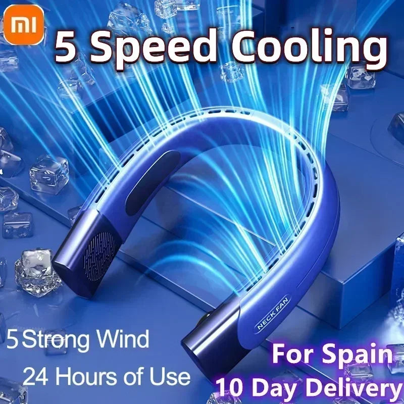 Xiaomi 6000mAh Bladeless Neck Fan: Portable Cooling Power