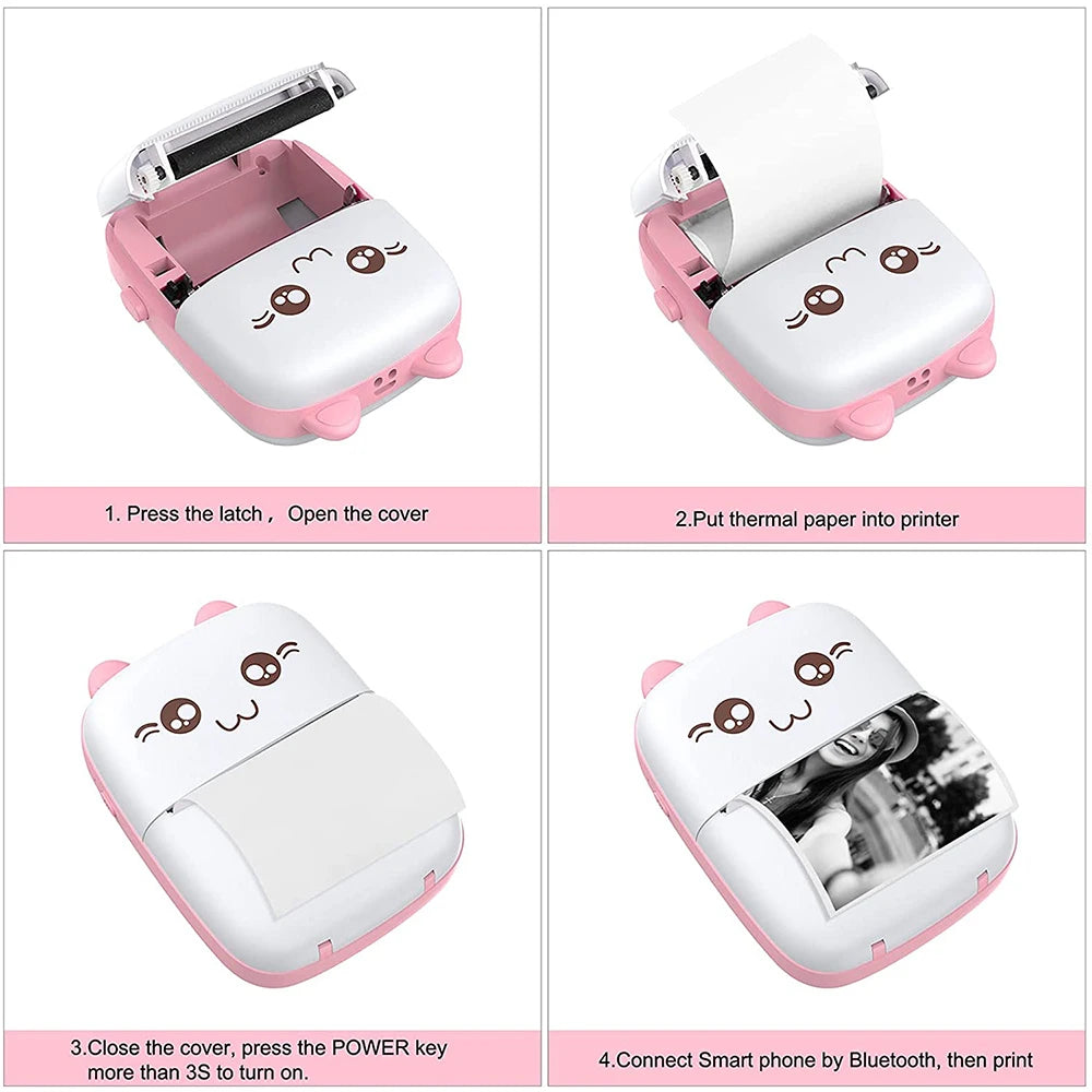 PrintPal Mini: Kids' Portable Thermal Printer – Fun & Compact Mobile Printing
