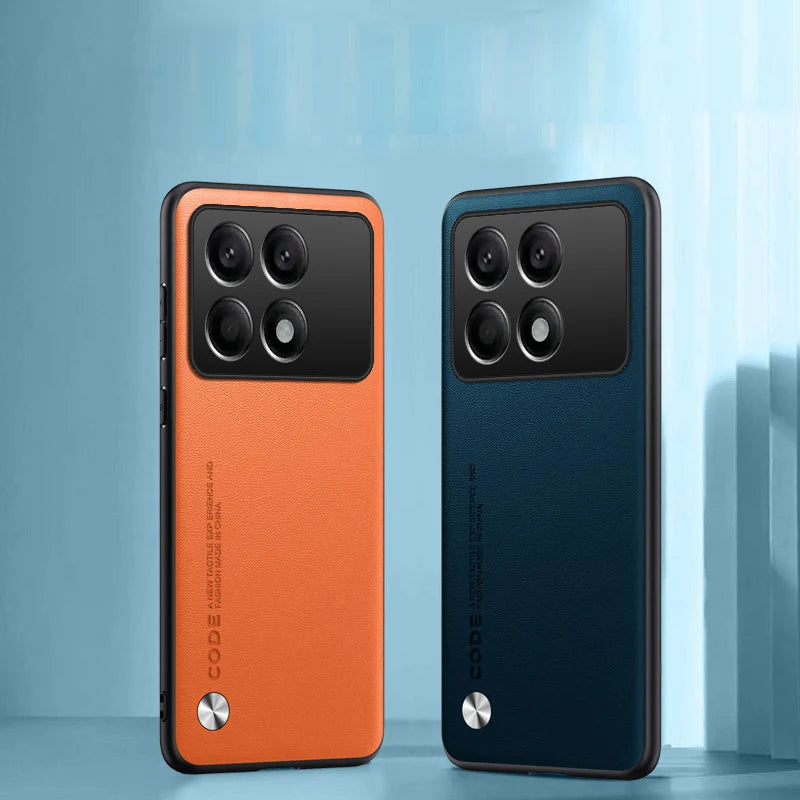Xiaomi Poco X6 Pro Leather Bumper Case - Shockproof, Dustproof, Sleek Design