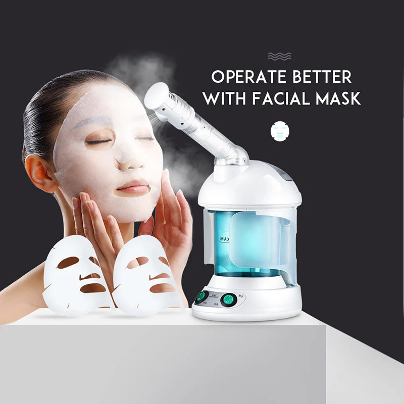 K-SKIN Ionic Facial Steamer - Nano Mist Sauna for Deep Skin Hydration