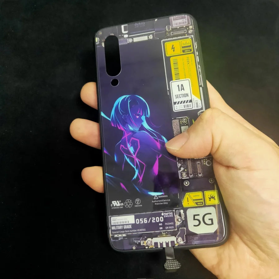 Lucy Cyberpunk Edgerunners LED Showcase Phone Case - Night City Glow