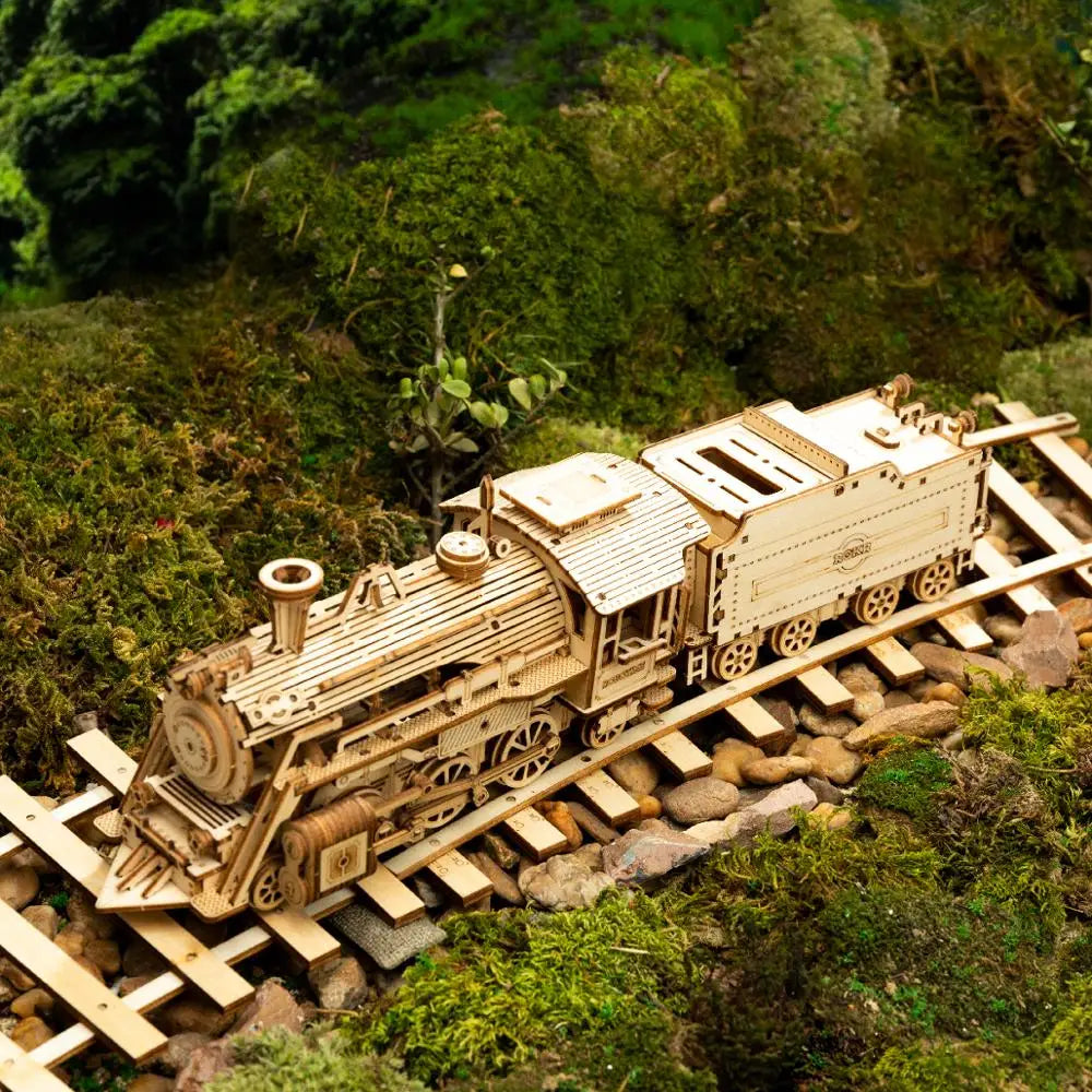 Rokr Prime Steam Express 3D Wooden Puzzle – Retro 1860 Train Model