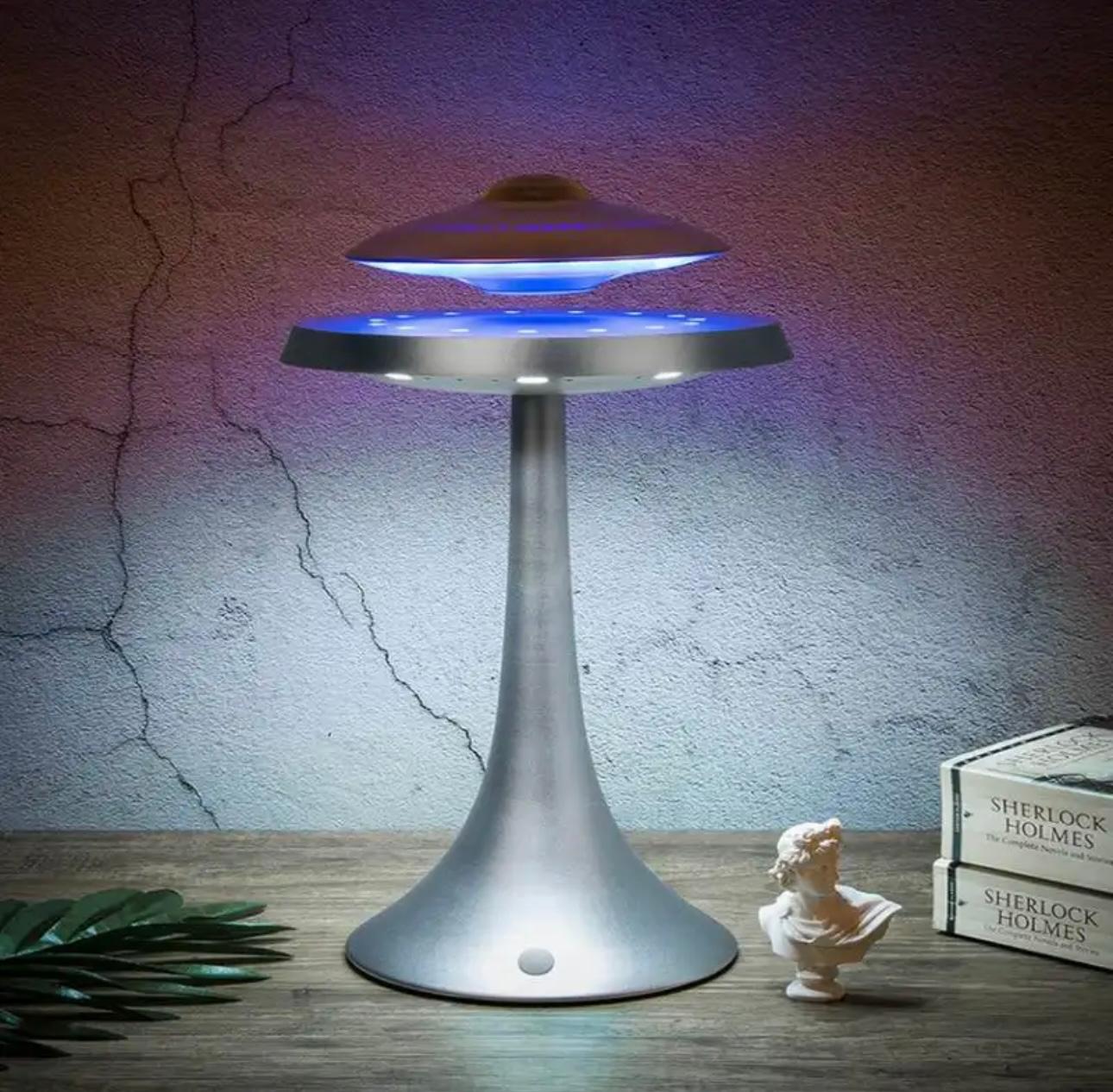 UFO Hover Lamp: Levitating Bluetooth Speaker with LED Ambiance