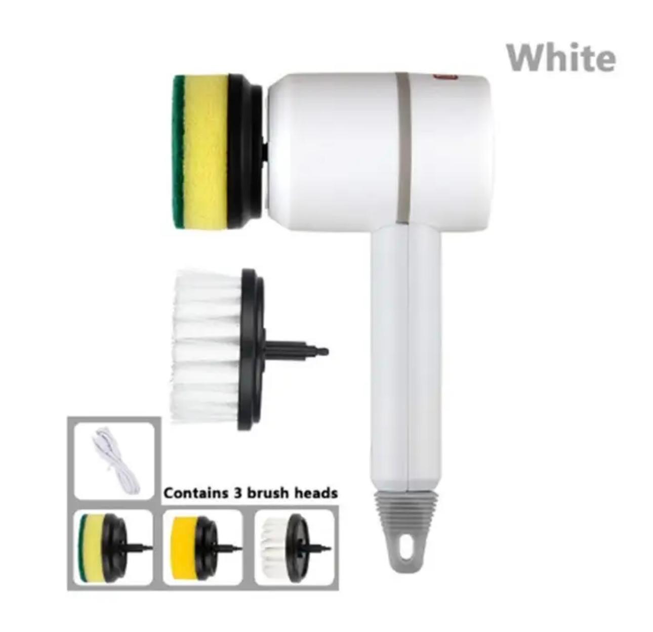 360° Electric Cleaning Brush - Multi-Head, USB Chargeable, Home Cleaner