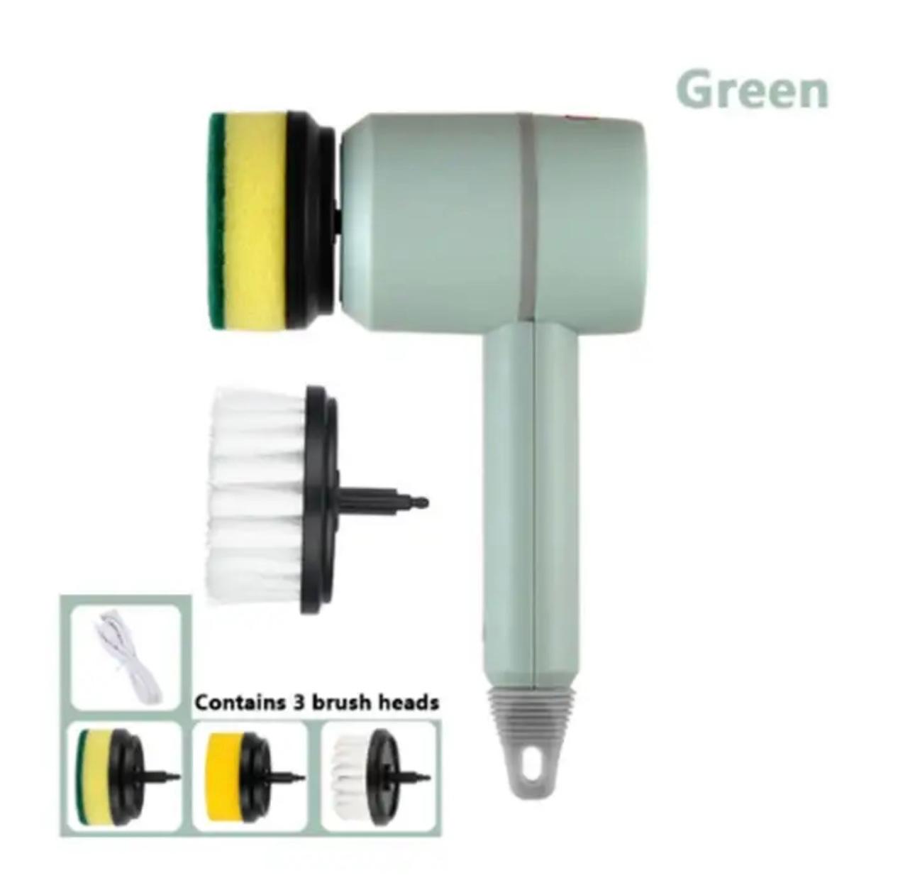 360° Electric Cleaning Brush - Multi-Head, USB Chargeable, Home Cleaner