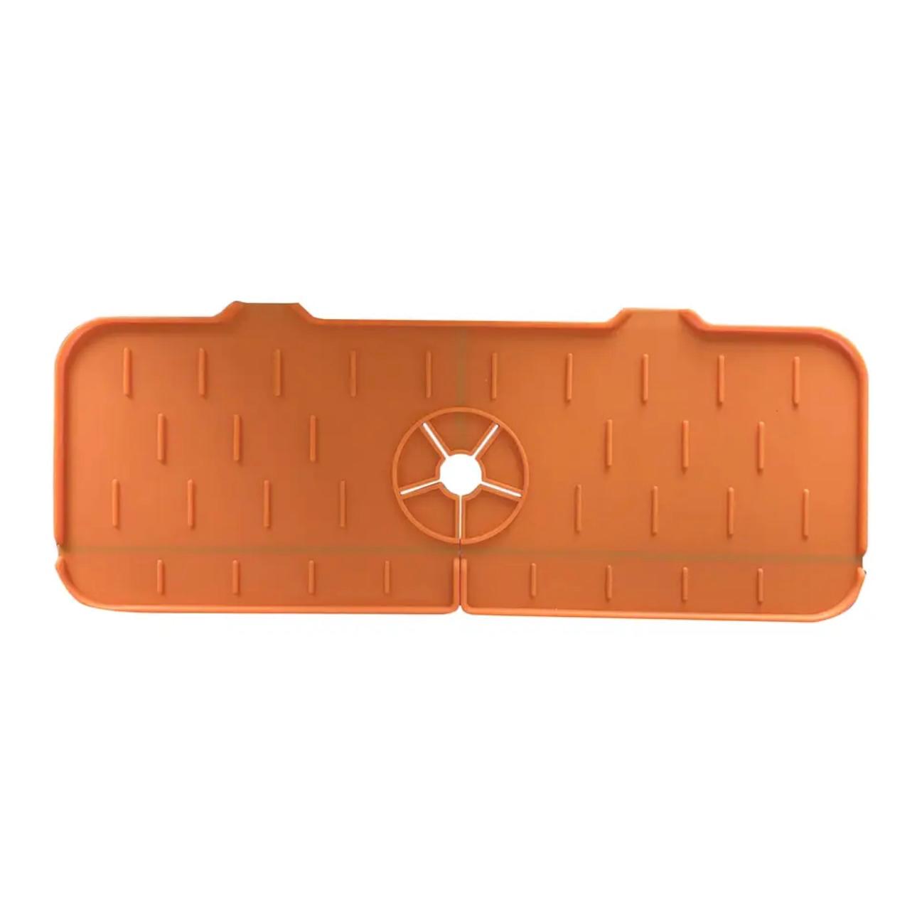 Silicone Splash Guard & Organizer Mat for Faucets – Hygienic, Non-Slip