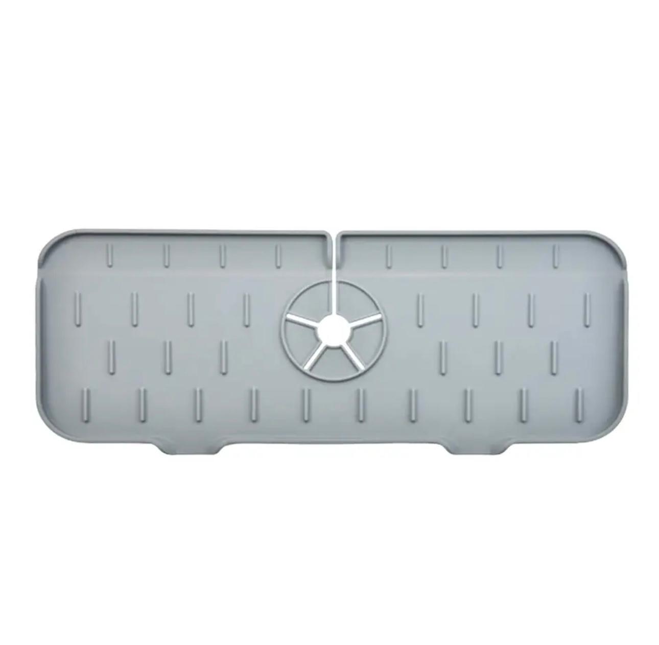 Silicone Splash Guard & Organizer Mat for Faucets – Hygienic, Non-Slip