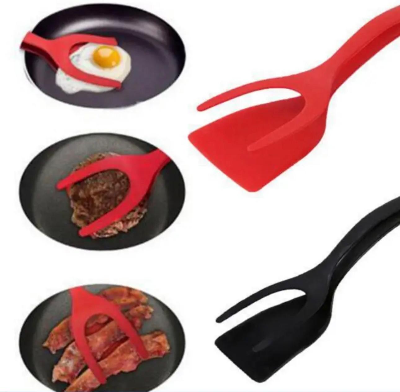 Silicone 2-in-1 Spatula and Fork - Versatile Kitchen Multitasker