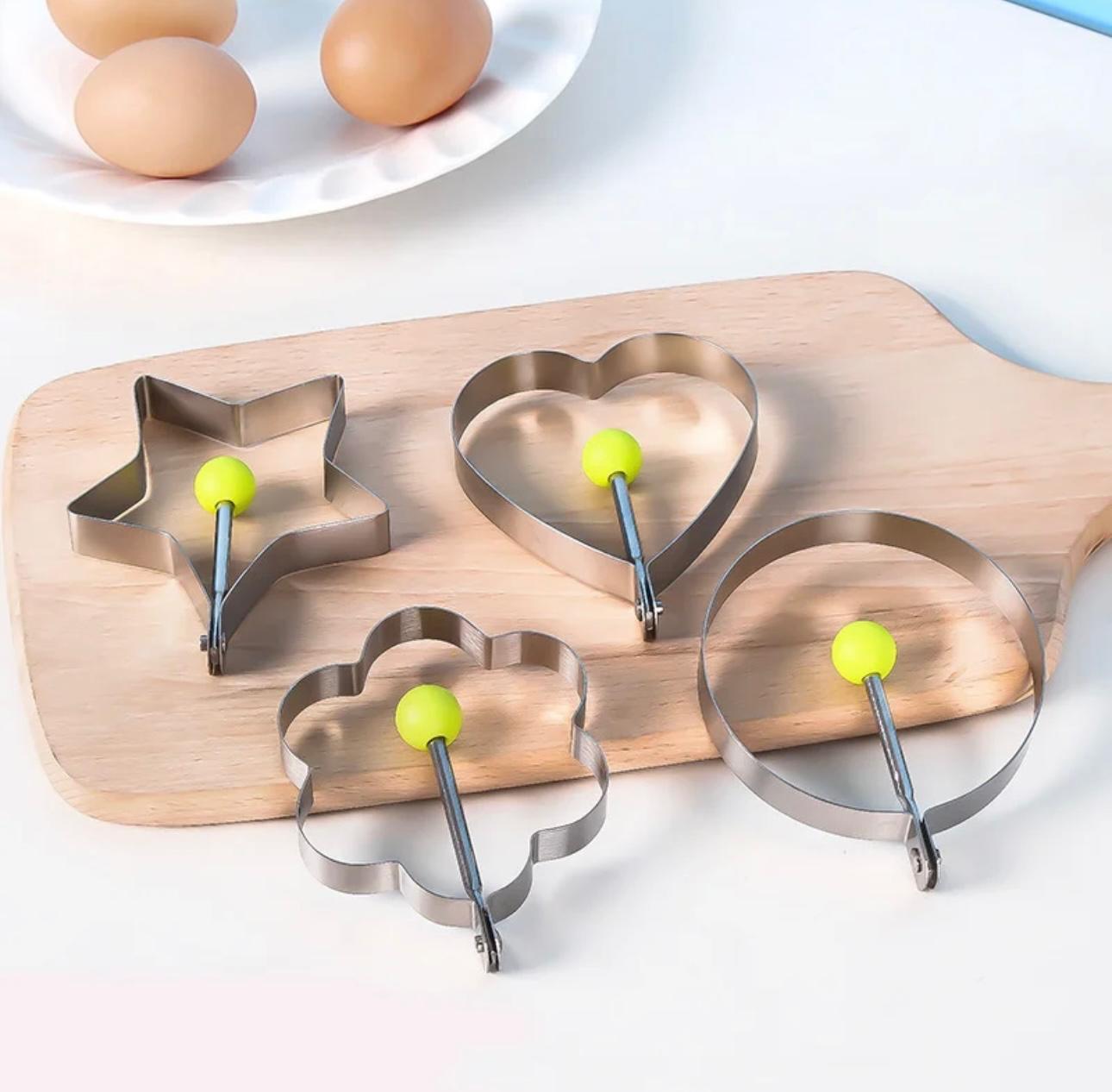 Stainless Steel Shaping Rings Set - Fun & Artistic Meal Creations"