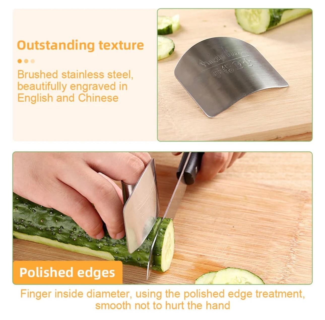 Stainless Steel Finger Guards - Ultimate Kitchen Safety for Chefs