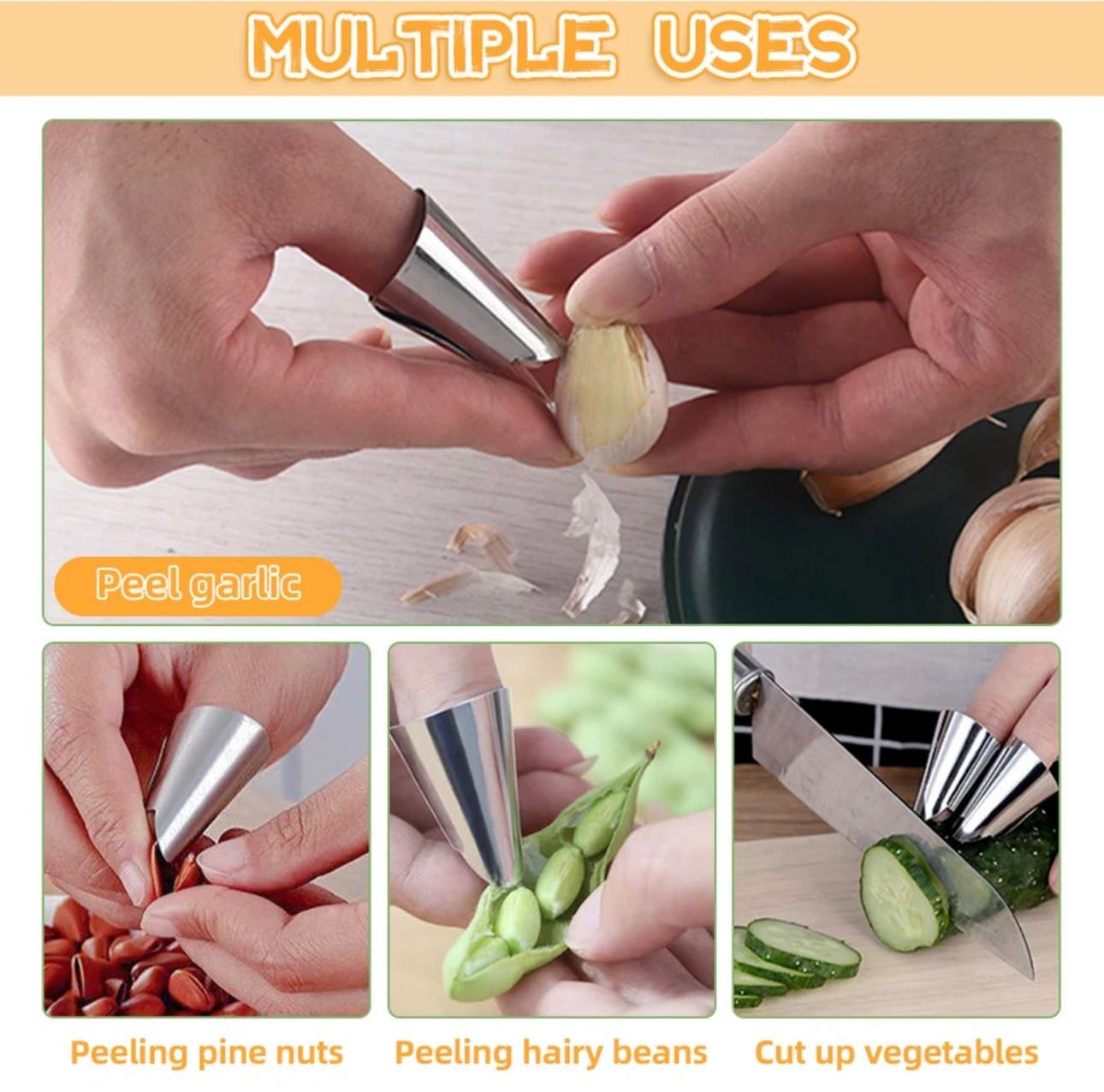 Stainless Steel Finger Guards - Ultimate Kitchen Safety for Chefs