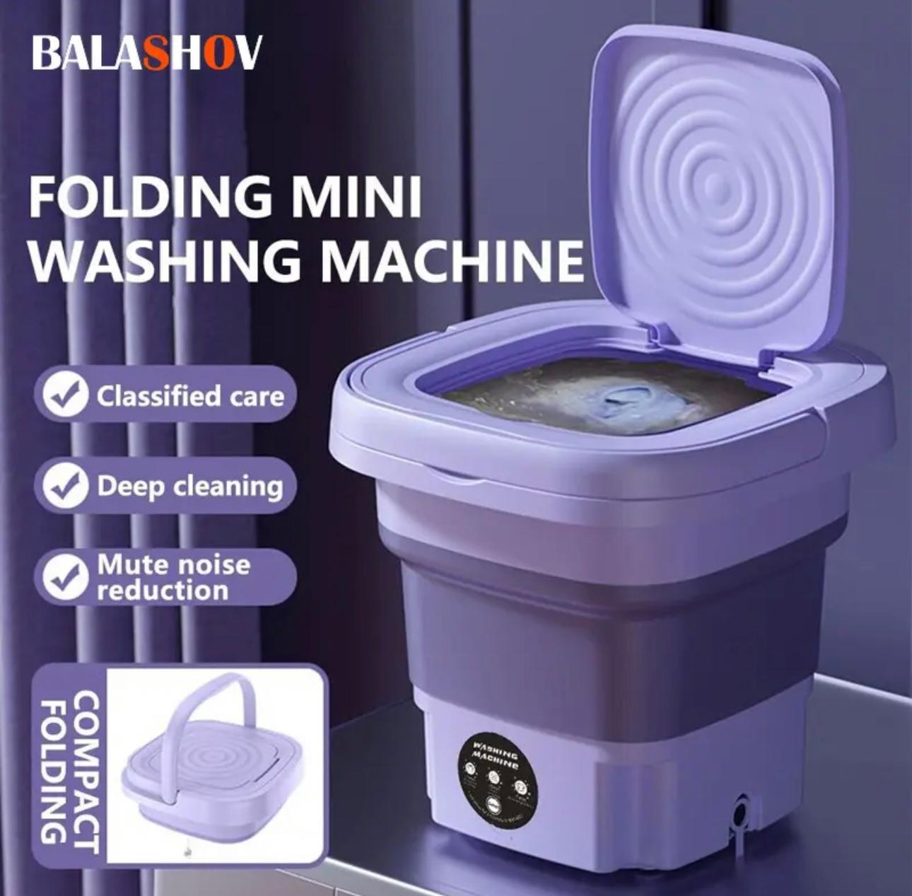 Ultra-Compact Foldable Mini Washer - Portable & Efficient Laundry Solution