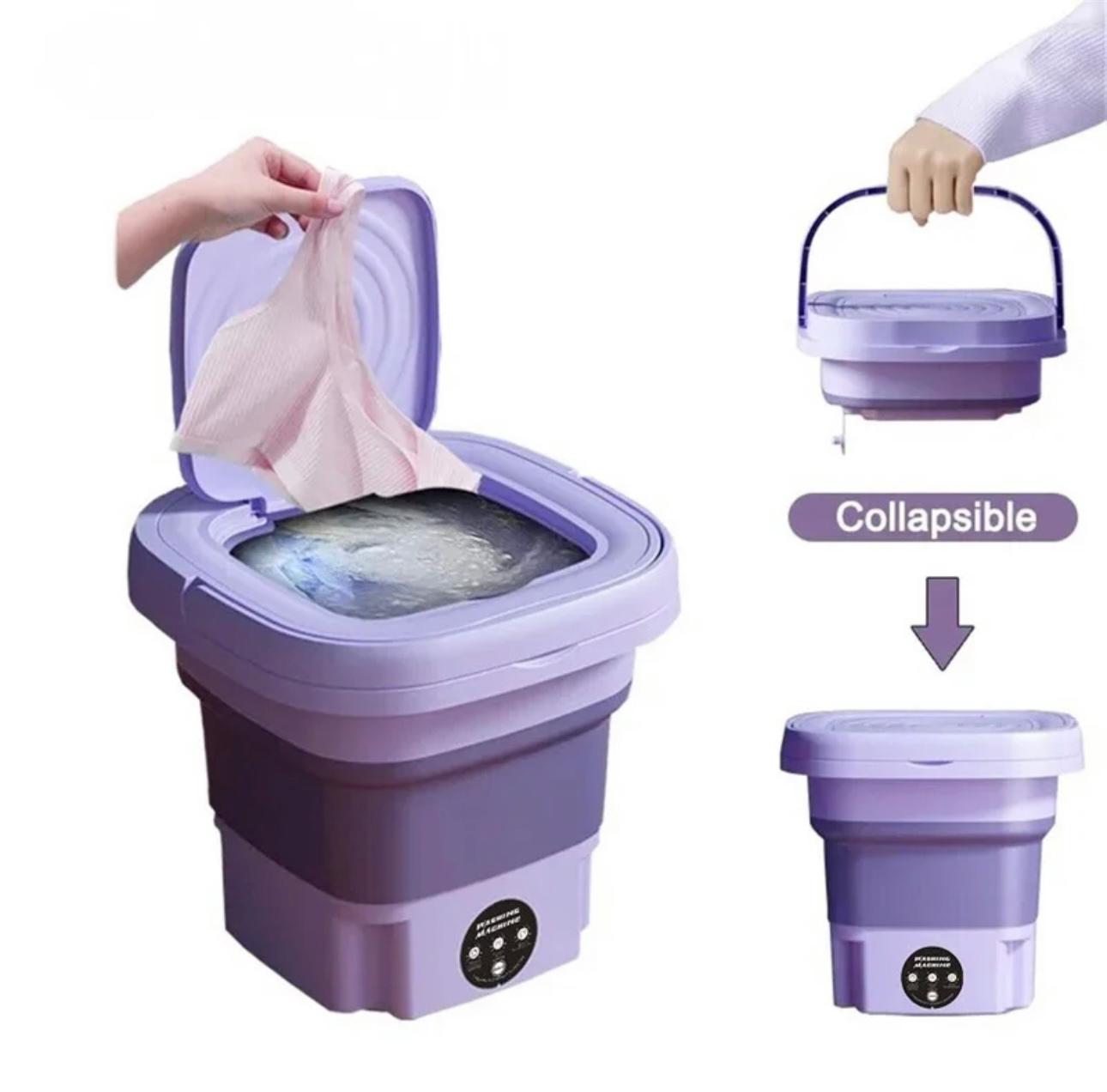 Ultra-Compact Foldable Mini Washer - Portable & Efficient Laundry Solution