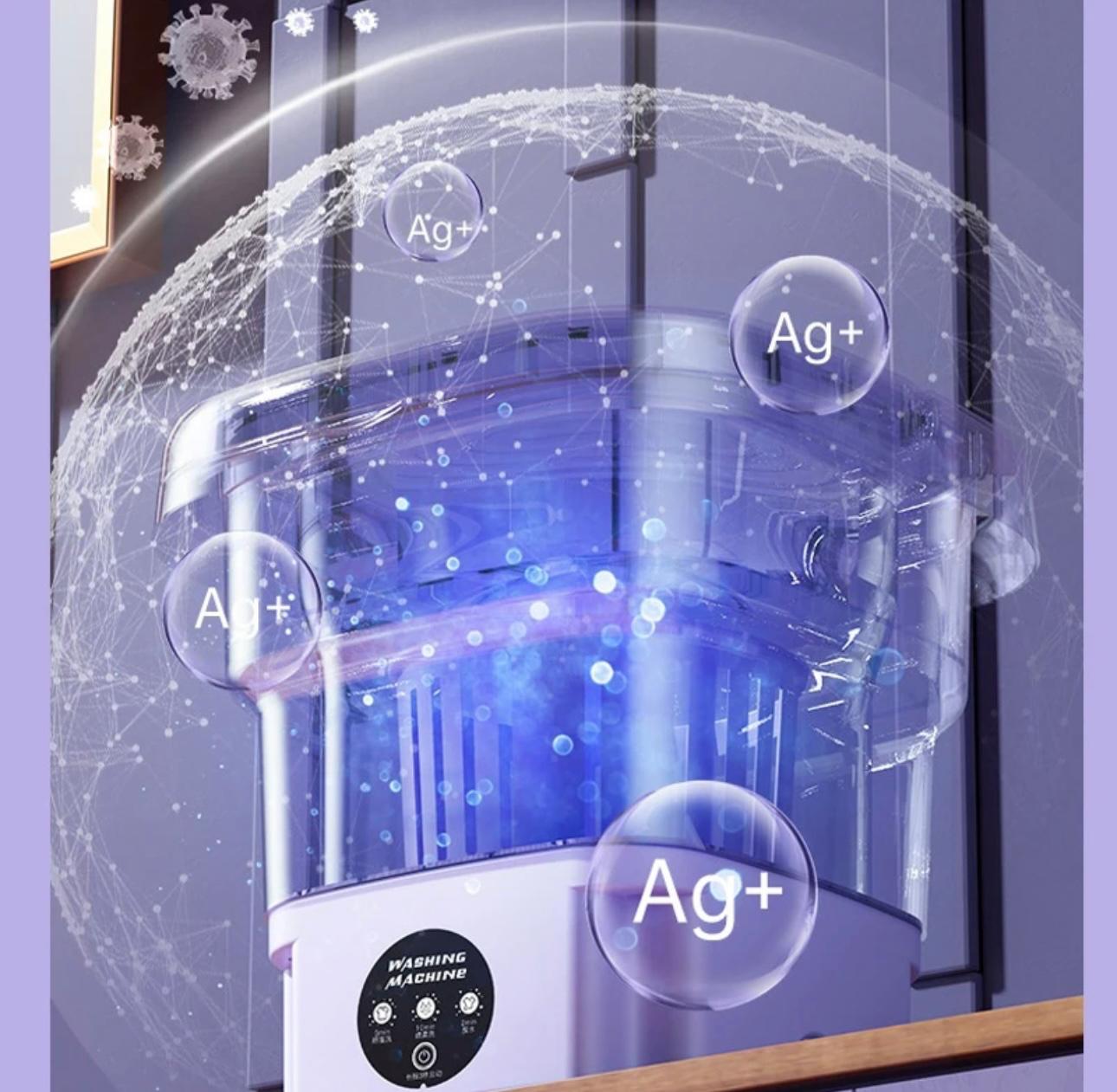 Ultra-Compact Foldable Mini Washer - Portable & Efficient Laundry Solution