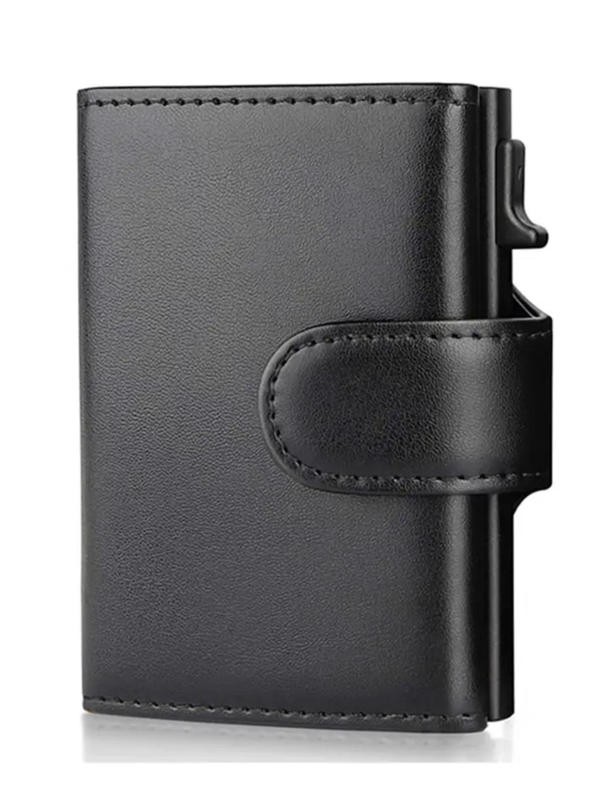 Tri-Fold Aluminum Smart Wallet with RFID & Pop-Up Card Feature