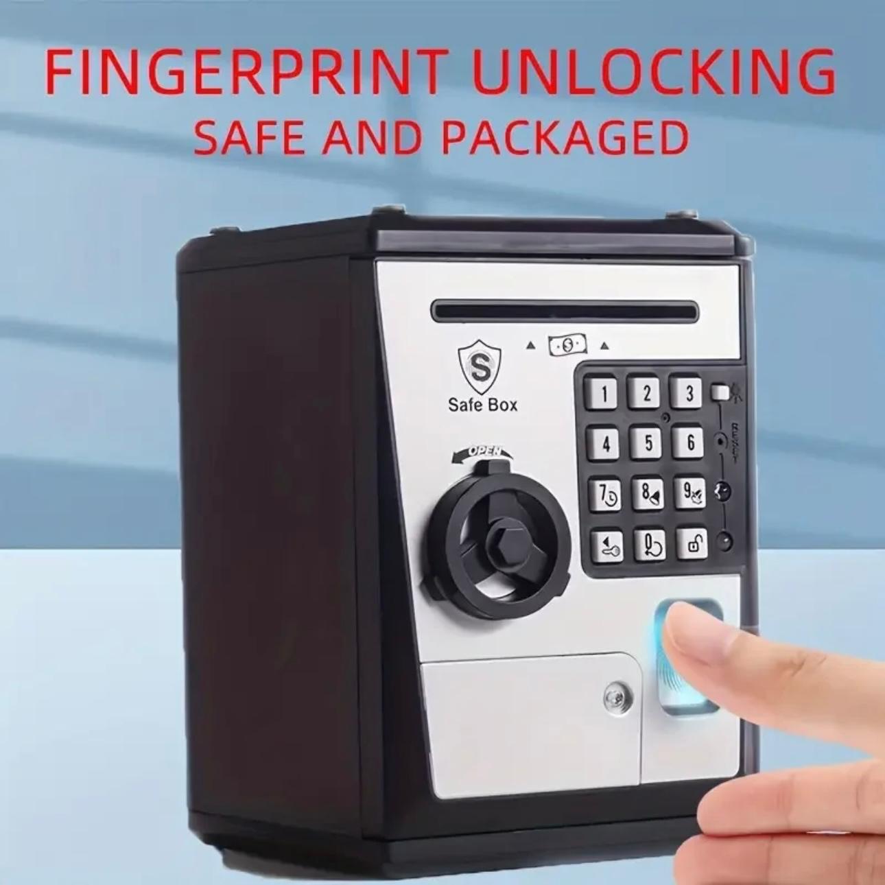 Smart Fingerprint Mini ATM Safe - Secure & Educational Money Box