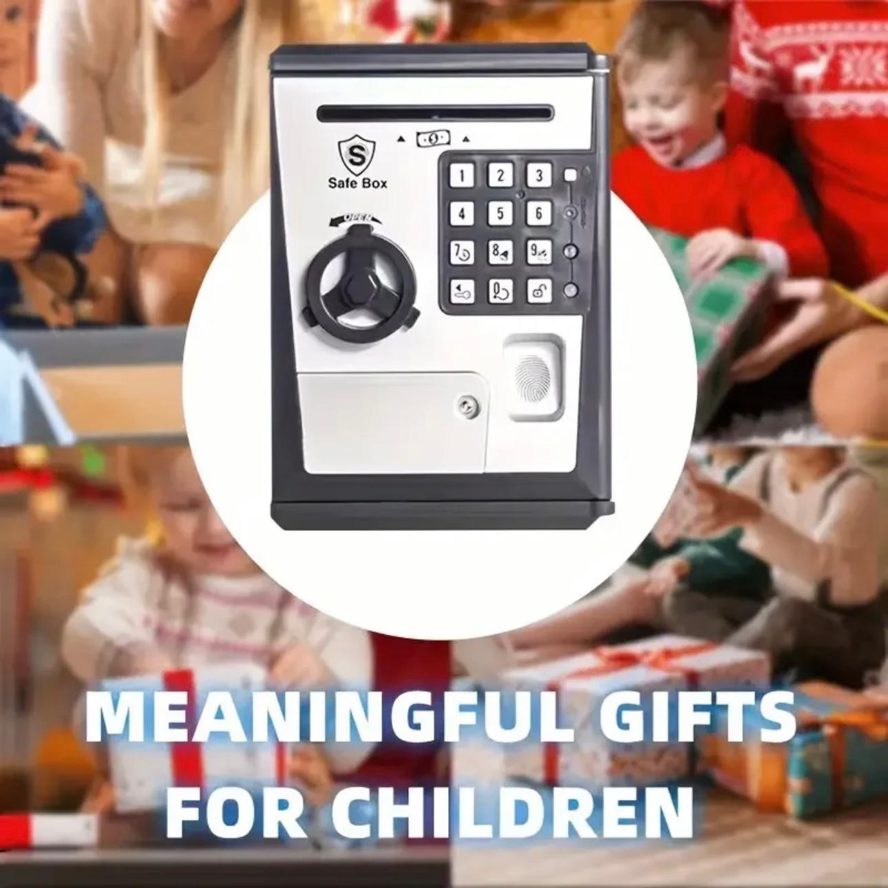 Smart Fingerprint Mini ATM Safe - Secure & Educational Money Box