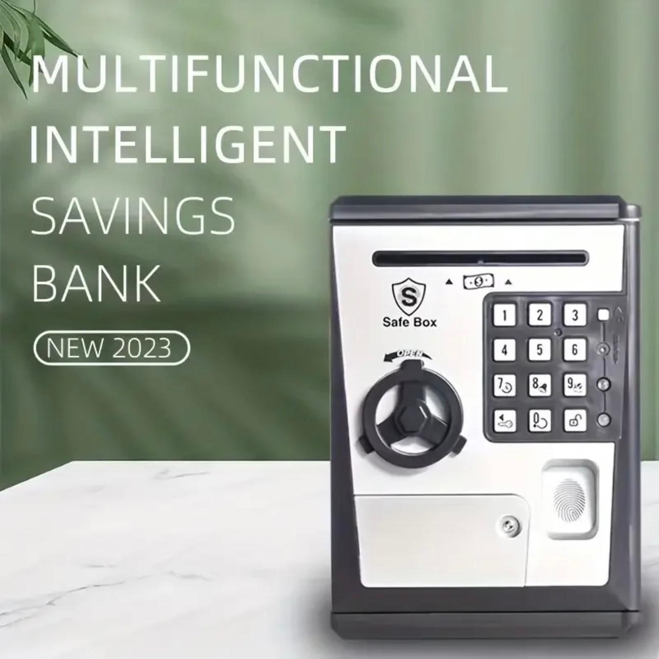 Smart Fingerprint Mini ATM Safe - Secure & Educational Money Box