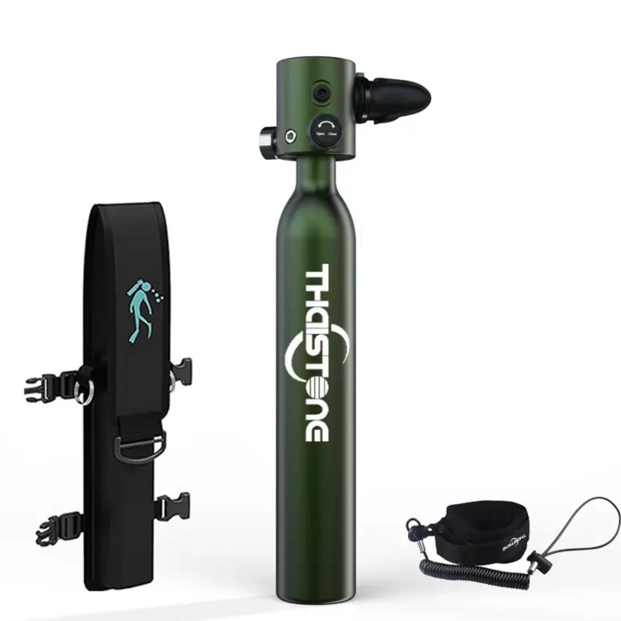 Compact Constant Pressure Mini Scuba Tank - Portable Diving Oxygen Cylinder